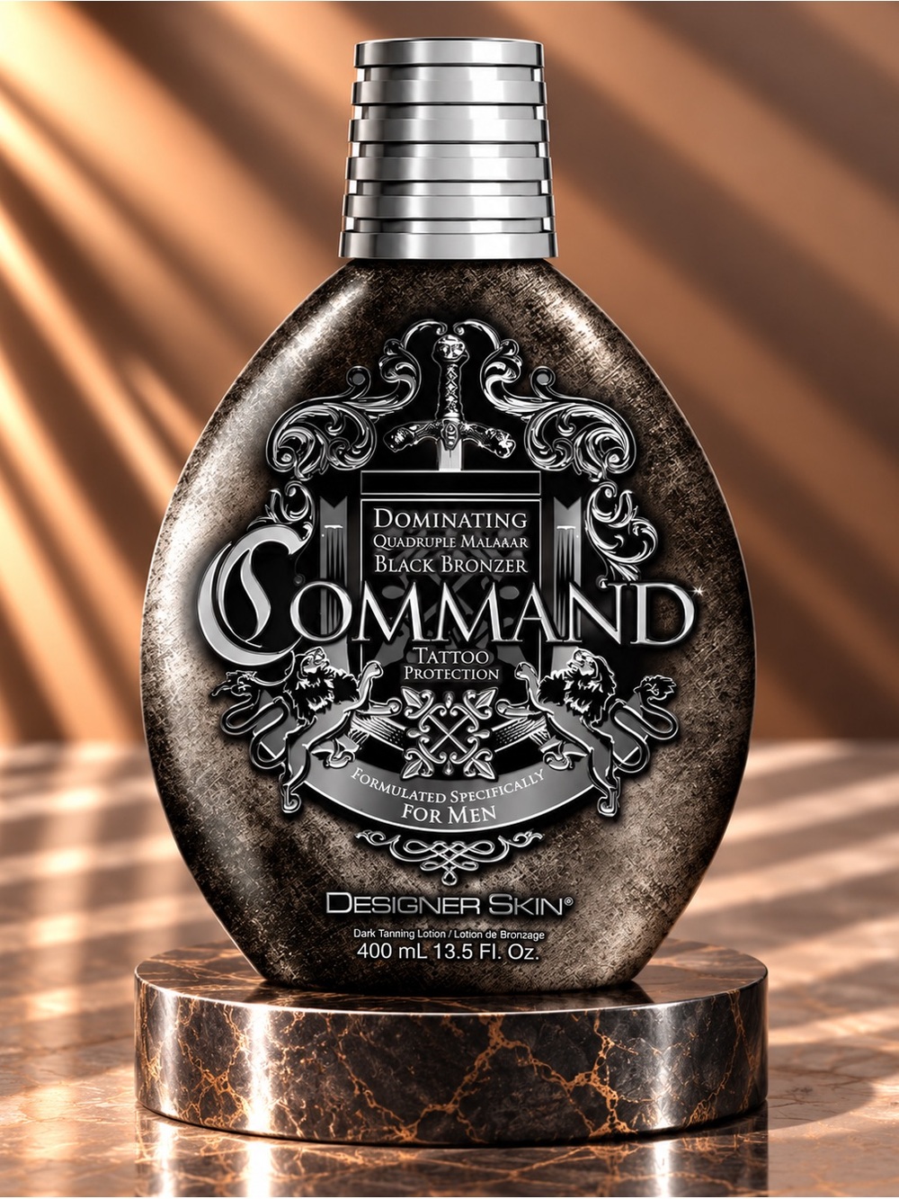 Designer Skin Command Black Bronzer - Tattoo Protection (Black)